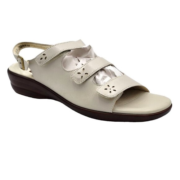 SAS Albuquerque Quatro Sandals Women Size 11 Tripad Comfort Ankle Strap Bone - Picture 1 of 12